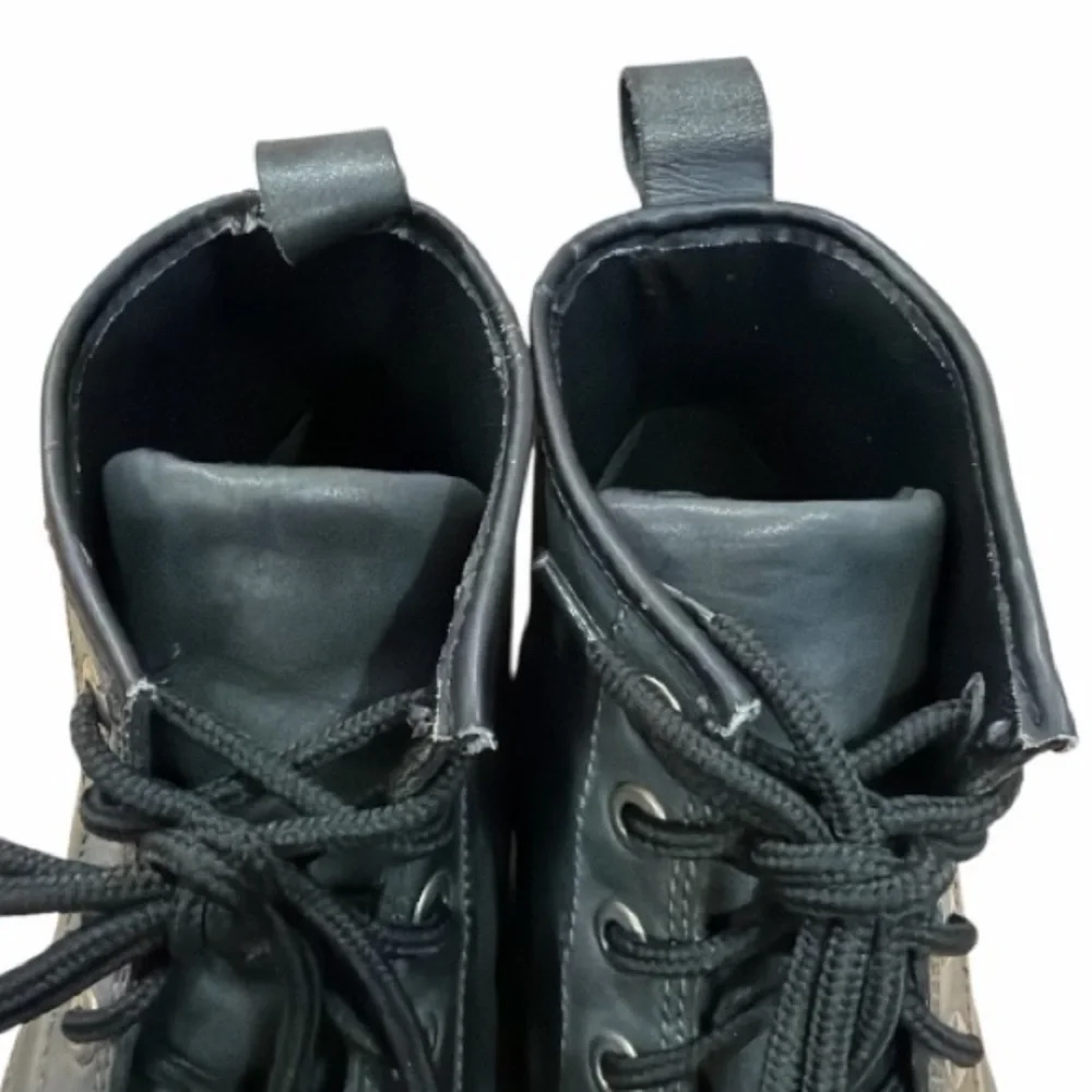 Harley Davidson Joshua Mens Double Tone Black Chukka Leather Biker Boots Sz 10.5